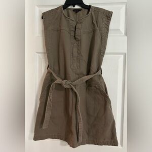 Banana Republic Split Neck Utility‎ Dress - Size Small